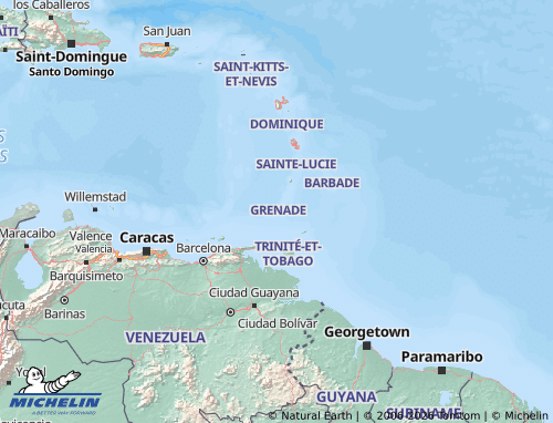 MICHELIN-Landkarte Grenada - ViaMichelin