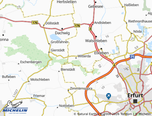 MICHELIN-Landkarte Witterda - ViaMichelin