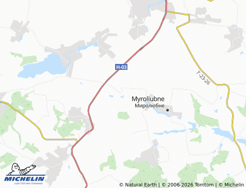 Carte MICHELIN Verkhniaky - ViaMichelin