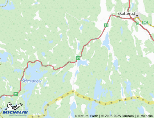 MICHELIN Vestmarka map - ViaMichelin