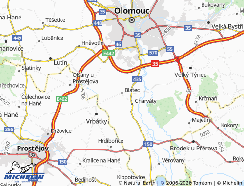 Mappa MICHELIN Blatec - ViaMichelin
