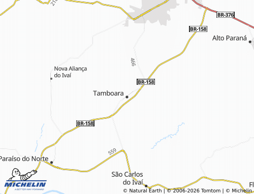 MICHELIN Tamboara map - ViaMichelin