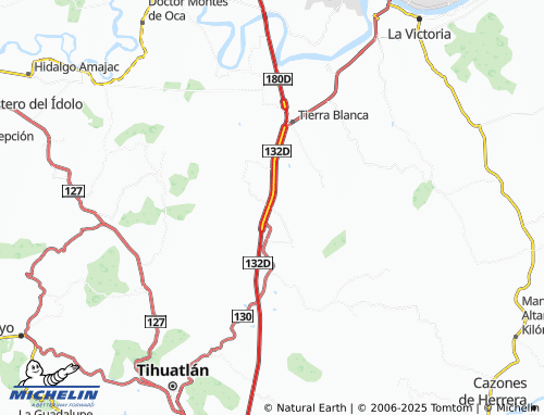 MICHELIN Cañada Rica map - ViaMichelin