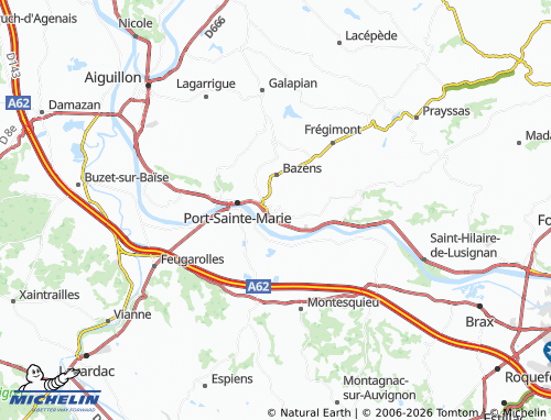 MICHELIN Clermont-Dessous map - ViaMichelin