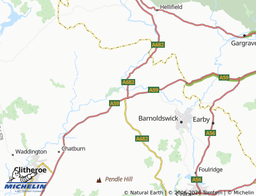 Mappa MICHELIN Gisburn - ViaMichelin