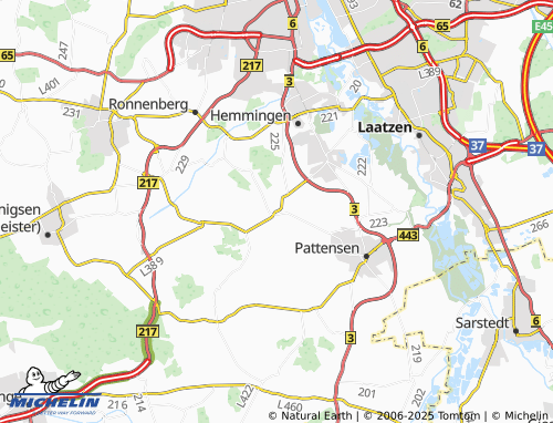 MICHELIN-Landkarte Hiddestorf - ViaMichelin