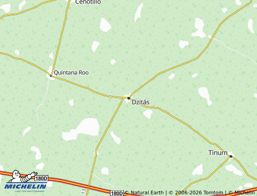 Mapa MICHELIN Dzitás - ViaMichelin