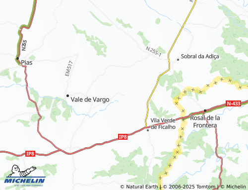 MICHELIN Monte Novo da Ferradura map - ViaMichelin