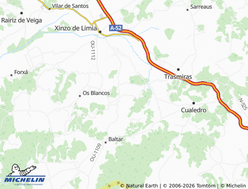 MICHELIN Fiestras map - ViaMichelin