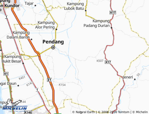 Mapa MICHELIN Kampung Padang Pusing - ViaMichelin