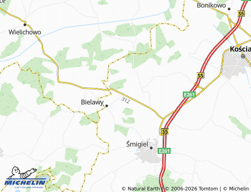 MICHELIN Karśnice map - ViaMichelin