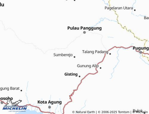 MICHELIN Sumberejo map - ViaMichelin