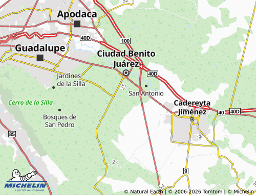 Mappa MICHELIN Hacienda Escondida - ViaMichelin