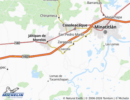 Mappa MICHELIN Segundo-Coacotla - ViaMichelin