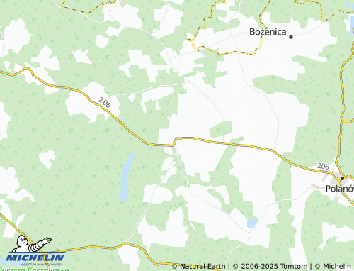 MICHELIN Nacław map - ViaMichelin