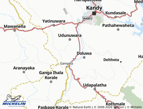 Mappa MICHELIN Hondiyadeniya - ViaMichelin