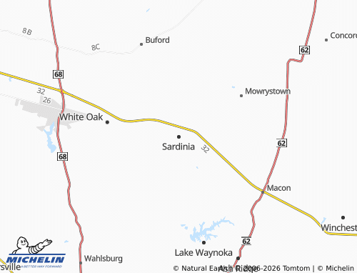 Mapa MICHELIN Sardinia - ViaMichelin