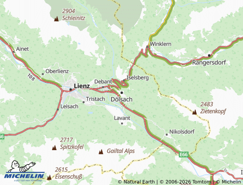 Mapa MICHELIN Dölsach - ViaMichelin