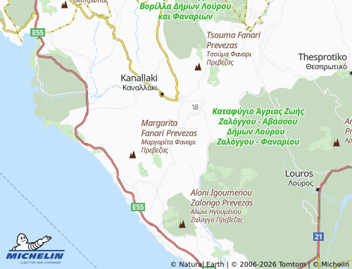 Carte MICHELIN Aidonia - ViaMichelin