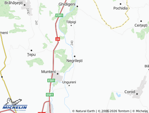 MICHELIN Negrilești map - ViaMichelin