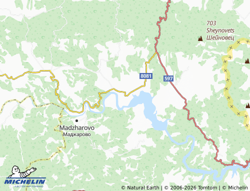 MICHELIN Borislavtsi map - ViaMichelin