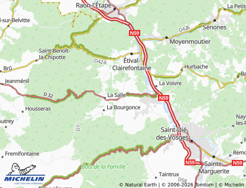 Mappa MICHELIN Nompatelize - ViaMichelin