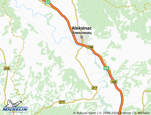 Mapa MICHELIN Žitkovac - ViaMichelin