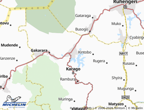 MICHELIN-Landkarte Mukamira - ViaMichelin