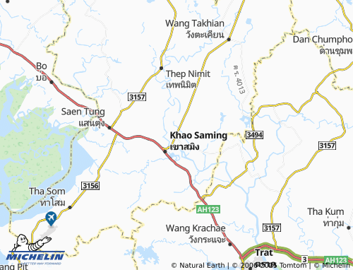 MICHELIN Thung Nonsi map - ViaMichelin
