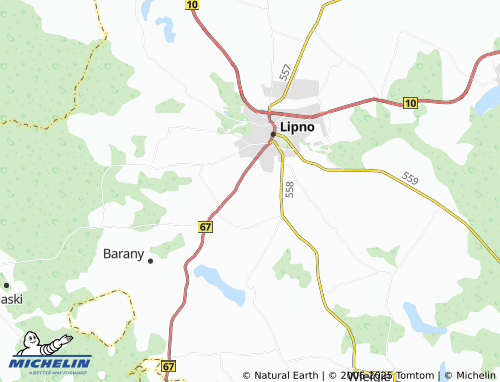 MICHELIN Białowieżyn map - ViaMichelin