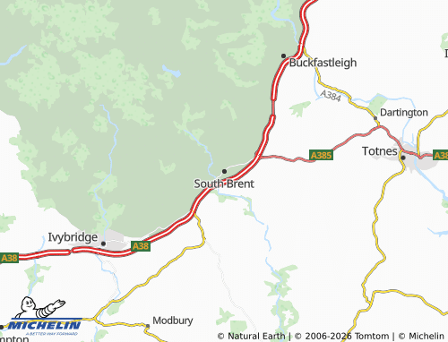 Carte MICHELIN South Brent - ViaMichelin