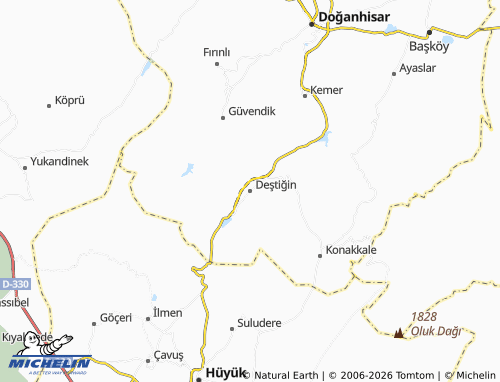 MICHELIN Deştiğin map - ViaMichelin