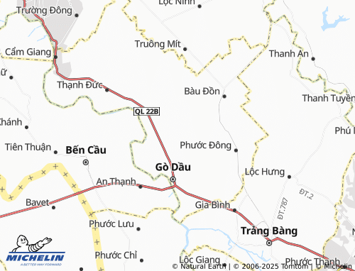 MICHELIN Hiệp Thạnh map - ViaMichelin