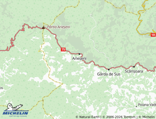 MICHELIN Ștei-Arieșeni map - ViaMichelin