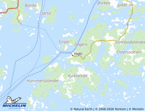 Kaart MICHELIN Föglö - ViaMichelin