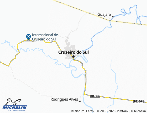 Mapa MICHELIN Cruzeiro do Sul - ViaMichelin