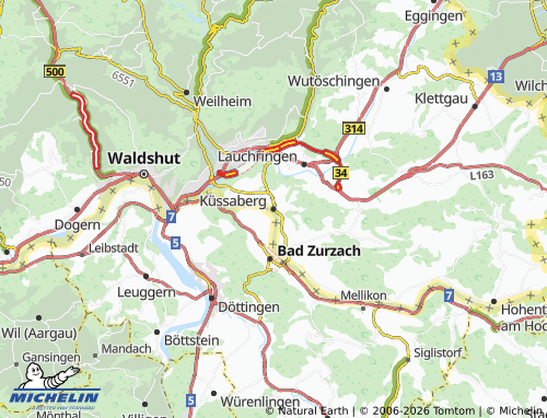 Mapa MICHELIN Küssaberg - ViaMichelin