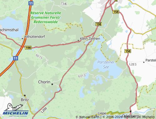 Kaart MICHELIN Serwest - ViaMichelin