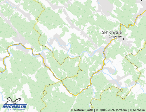Carte MICHELIN Korytyshche - ViaMichelin