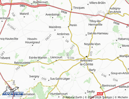 MICHELIN Lignereuil map - ViaMichelin