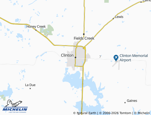 Carte MICHELIN Clinton - ViaMichelin
