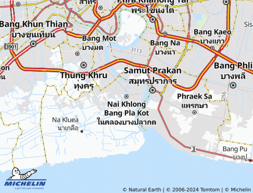 MICHELIN Nai Khlong Bang Pla Kot map - ViaMichelin