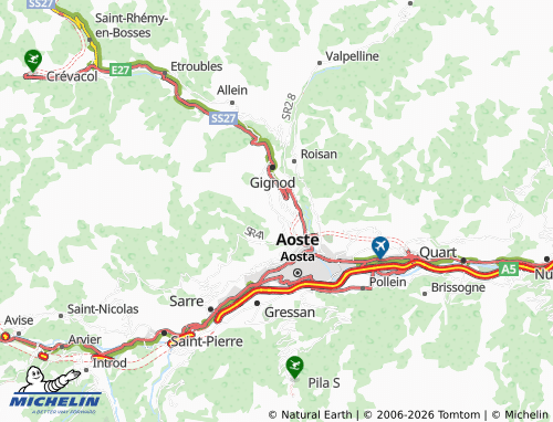 Carte MICHELIN Excenex - ViaMichelin