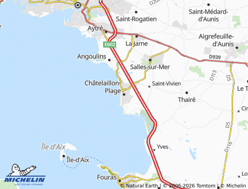 Mapa MICHELIN Châtelaillon-Plage - ViaMichelin