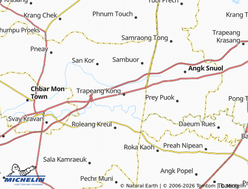Mapa MICHELIN Trapeang Kong - ViaMichelin