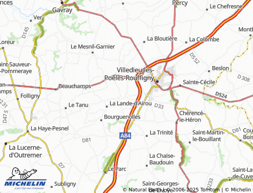 Carte MICHELIN La Dorée - ViaMichelin