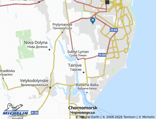 Mapa MICHELIN Sukhyi Lyman - ViaMichelin