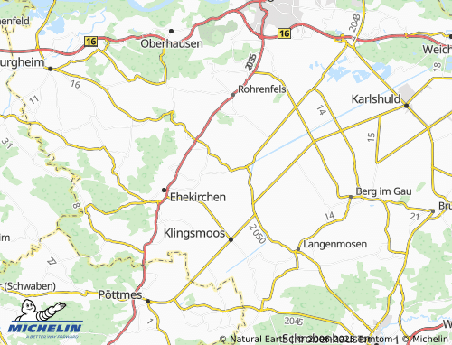 Carte MICHELIN Dinkelshausen - ViaMichelin