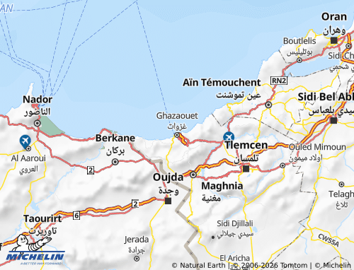 Carte MICHELIN Ghazaouet - ViaMichelin