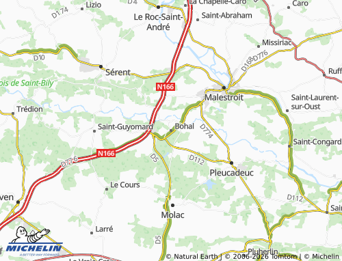 MICHELIN Bohal map - ViaMichelin
